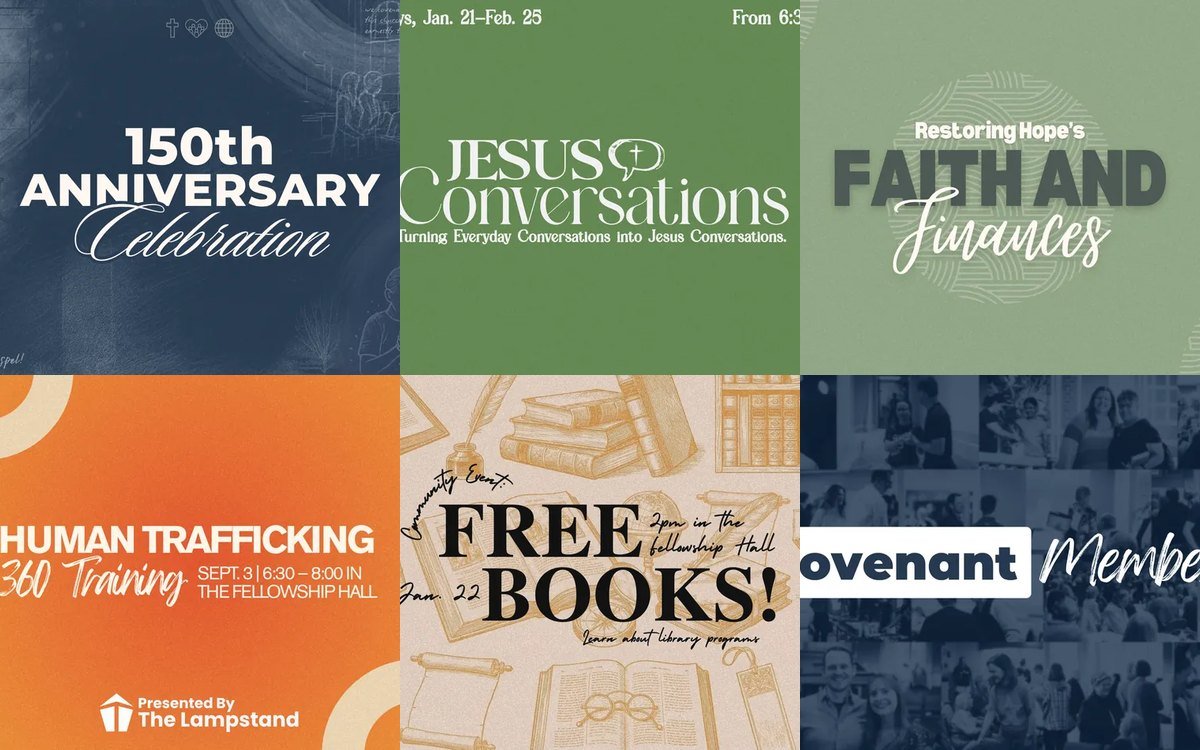 Graphic design — series and event artwork